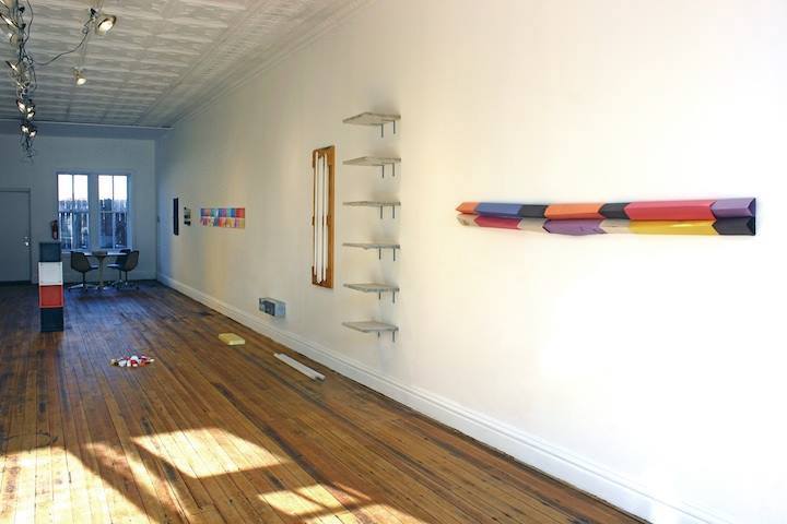 A view of the gallery in the Beverly space.
