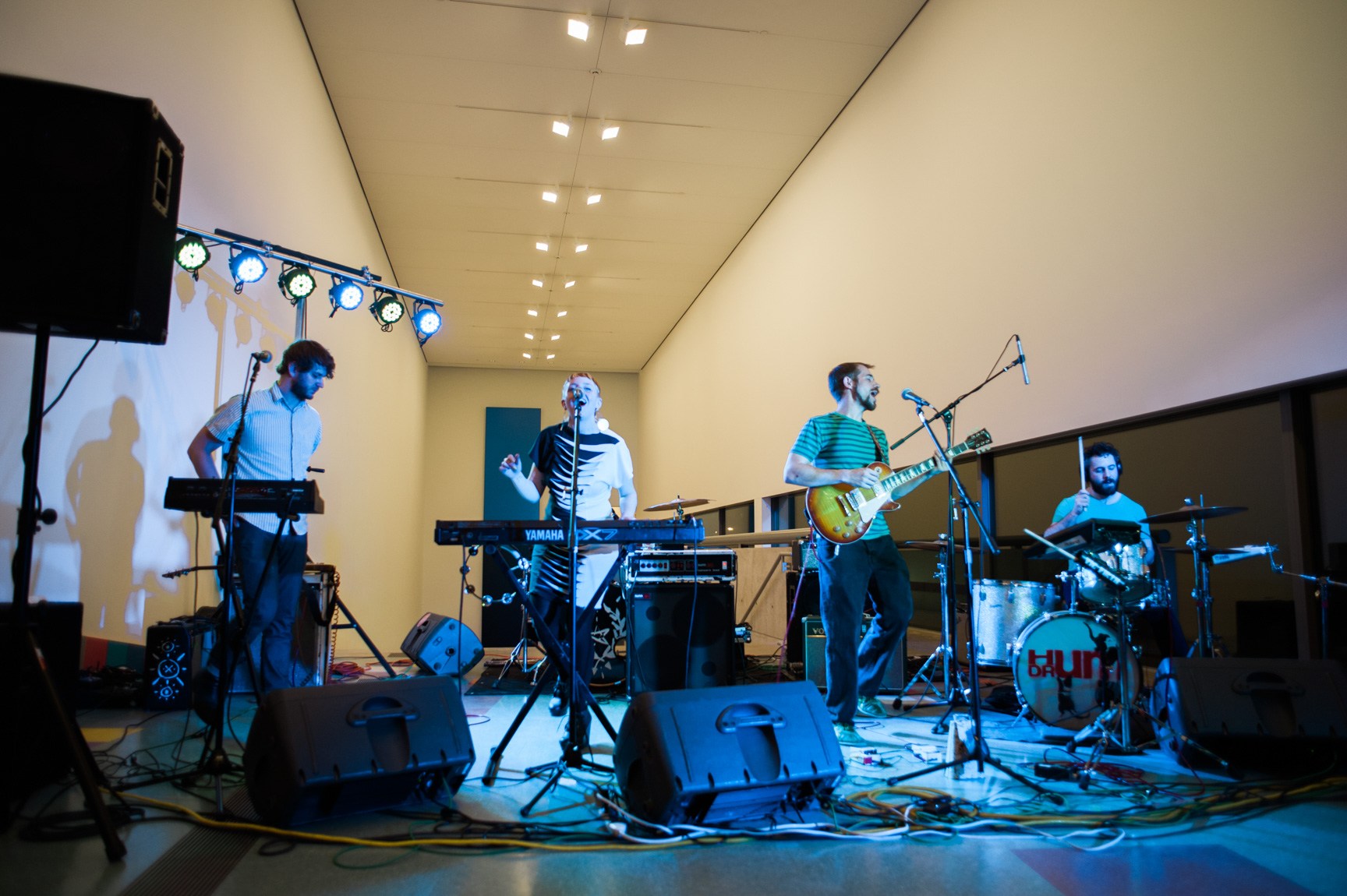 The band Née performs in the Main Gallery.