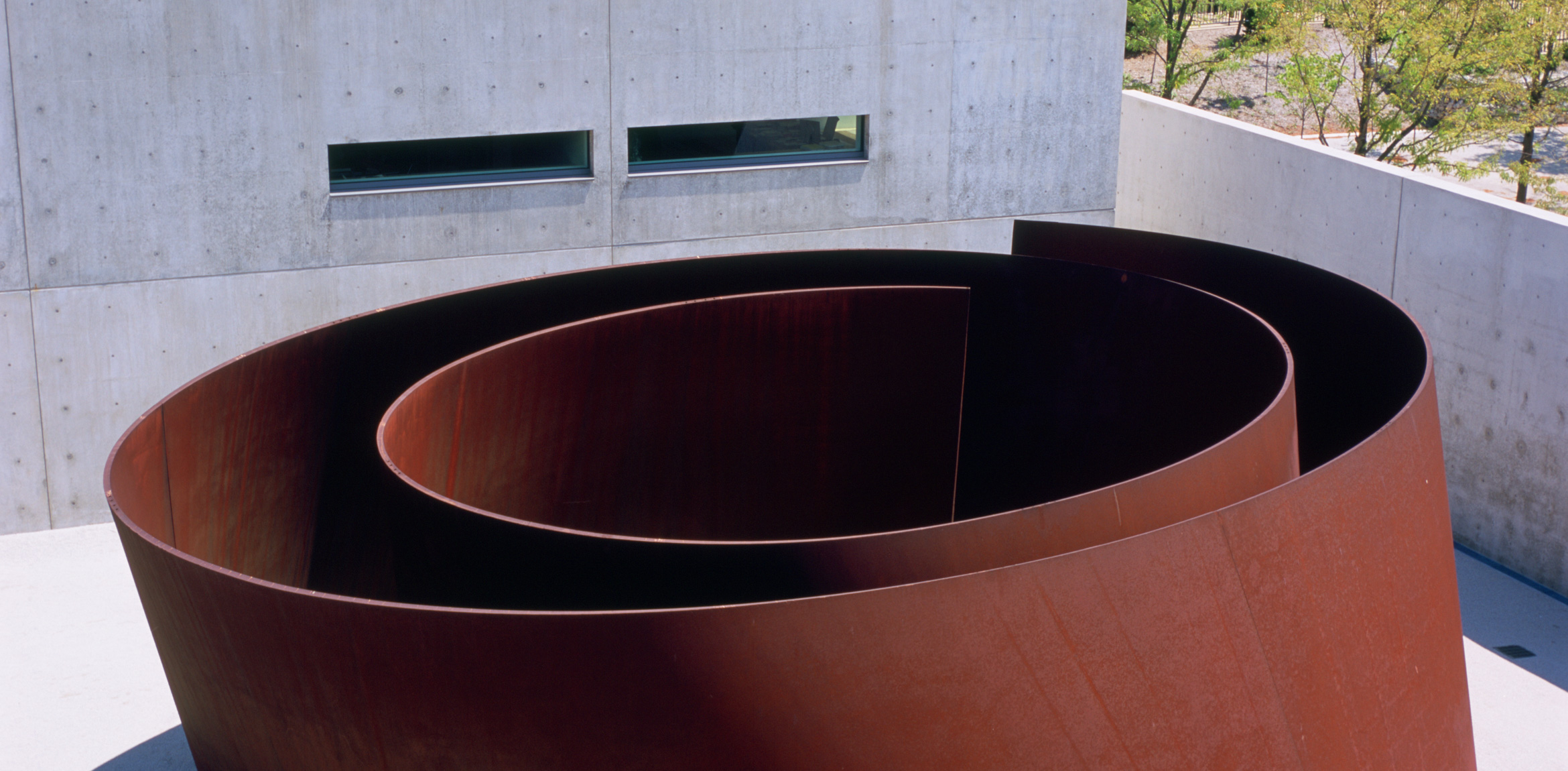 An elevated view of Richard Serra's 