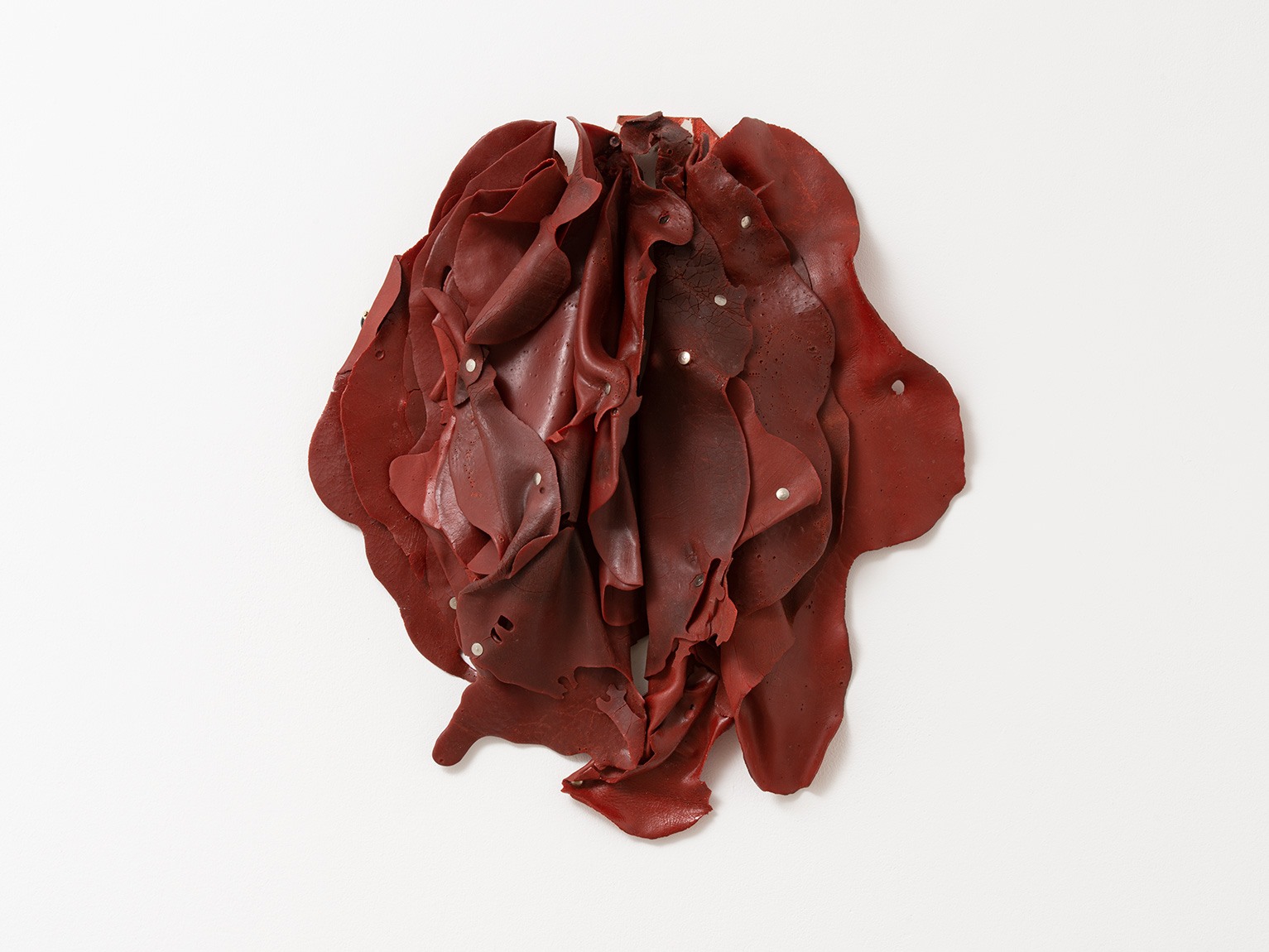 Hannah Wilke's untitled, red, latex sculpture.