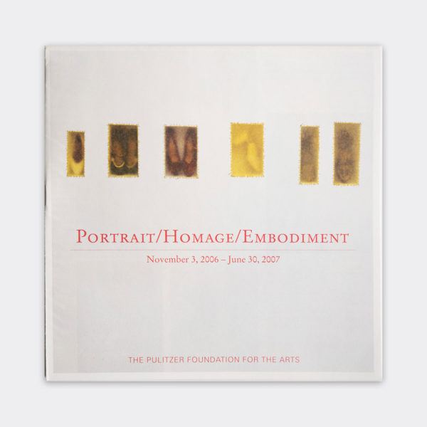 The exhibition catalogue cover for "Portrait/Homage/Embodiment."