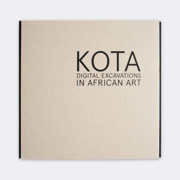 The exhibition catalogue cover for "Kota: Digital Excavations in African Art."