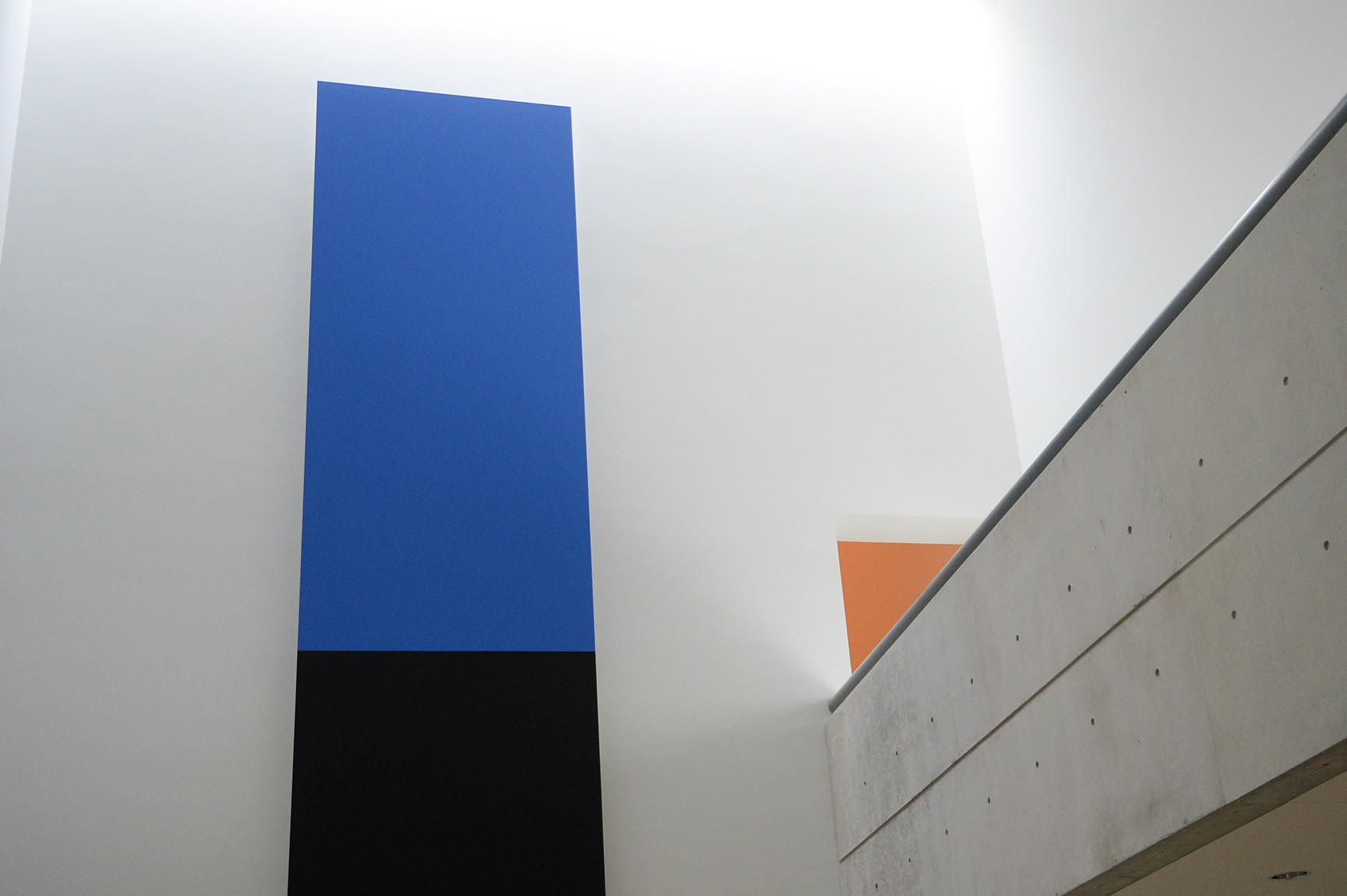 Ellsworth Kelly's Blue Black, a large vertical work composed of blue and black aluminum panels
