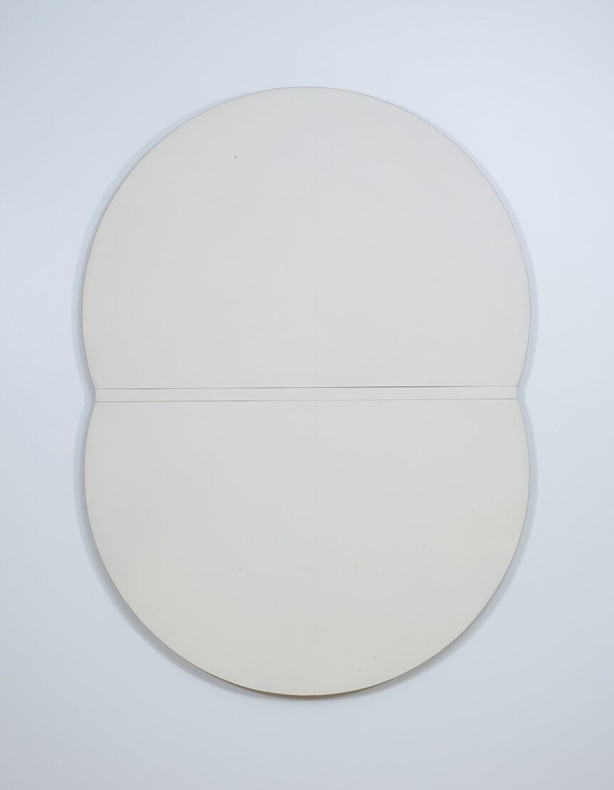 Ellsworth Kelly's all white circular painting.
