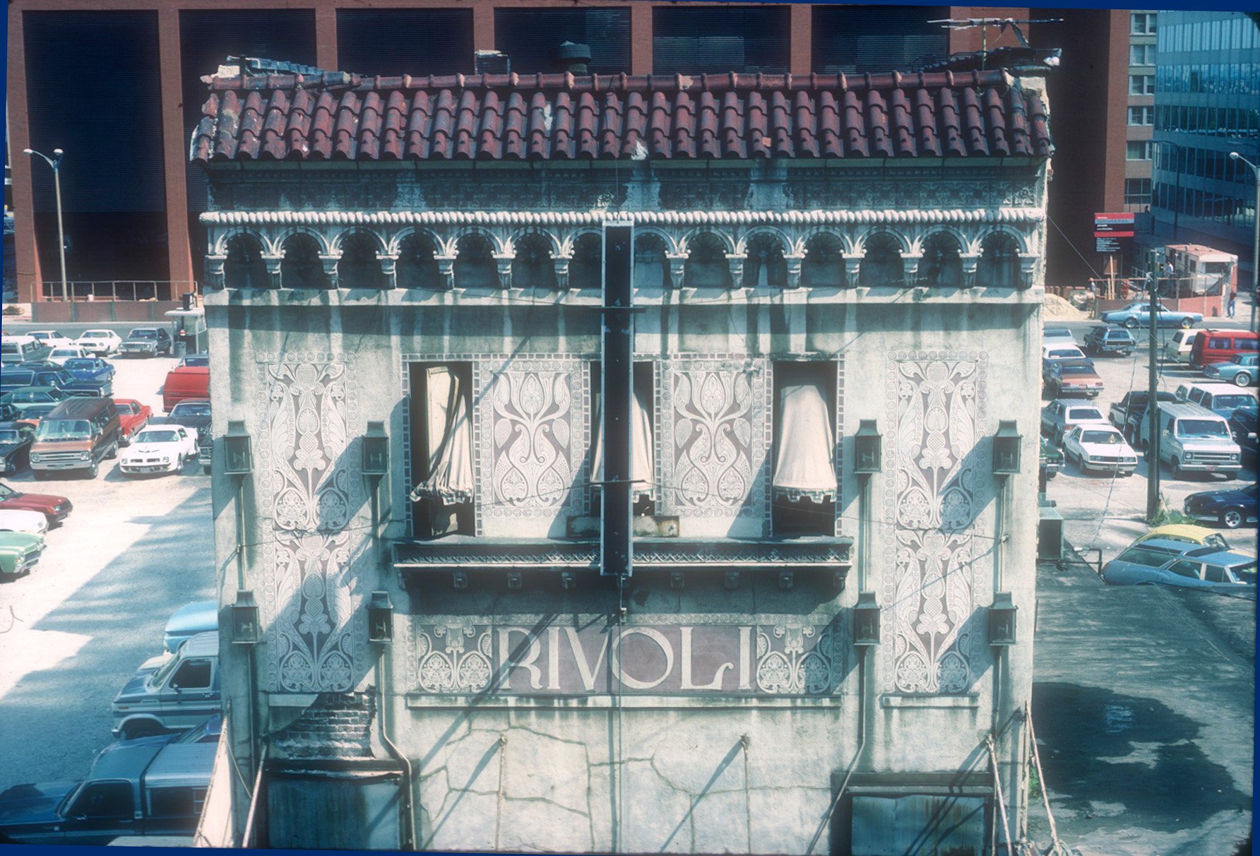 Archival image of the Rivoli Theater from 1983 in St. Louis, Missouri.