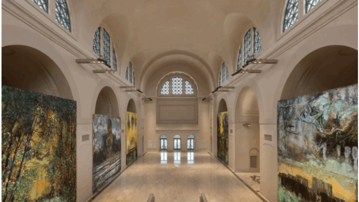 View of Anselm Kiefer exhibition at the Saint Louis Art Museum